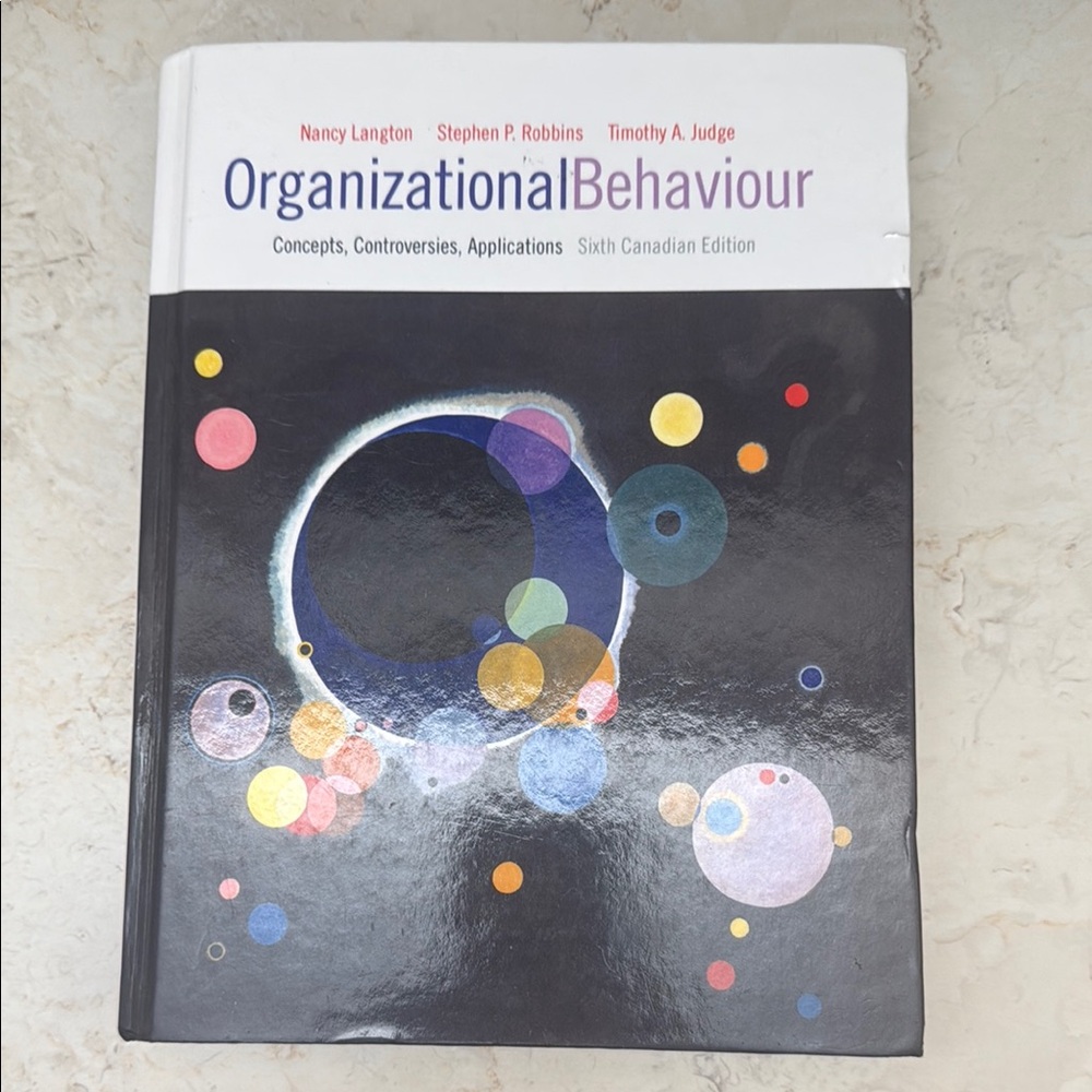 TEXTBOOK: ORGANIZATIONAL BEHAVIOUR 6TH EDITION